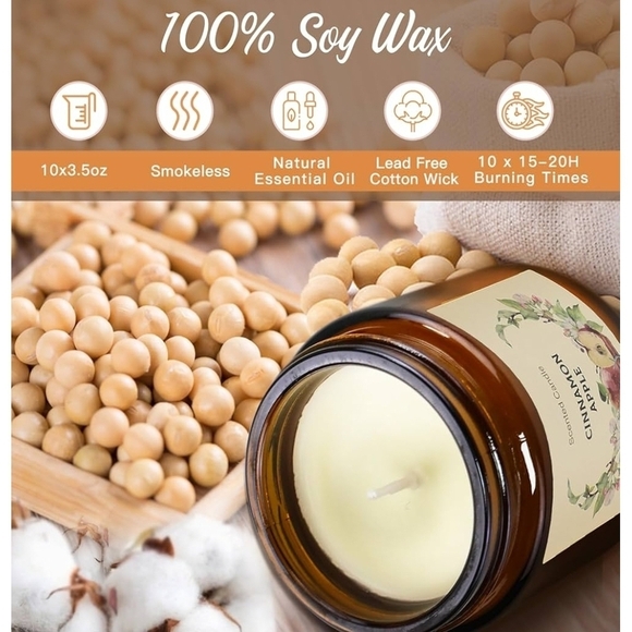10 Pack Candles Home Scented Aromatherapy Candles Gifts Set NEW - Picture 3 of 5